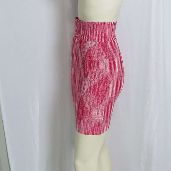 NWT BCBGMaxAzria Space Dye Begonia Combo Pencil Skirt Size S - Picture 3 of 8